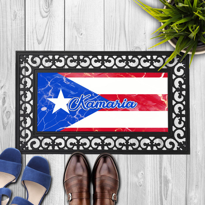 Personalized 18x30 inches Door Mat Flag Series - Puerto Rico Flag