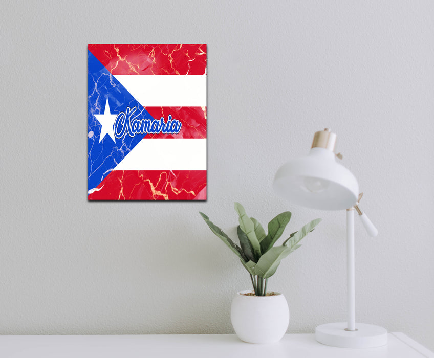 Personalized Wall Art Decorative Sign Flag Series - Puerto Rico Flag
