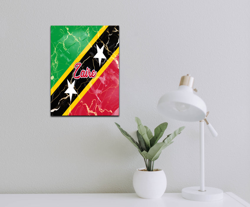 Personalized Wall Art Decorative Sign Flag Series - Saint Kitts and Nevis Flag