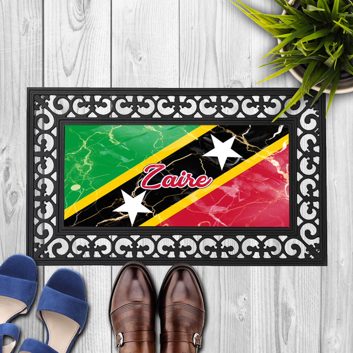 Personalized 18x30 inches Door Mat Flag Series - Saint Kitts and Nevis Flag