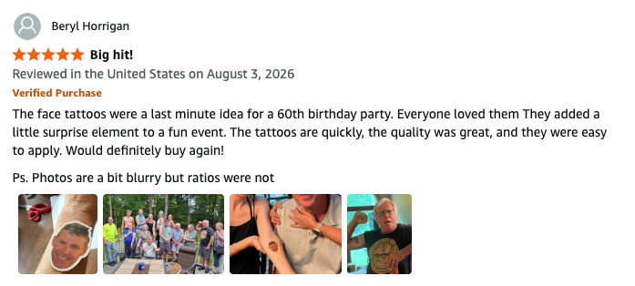 Amazon customer review screenshot 1