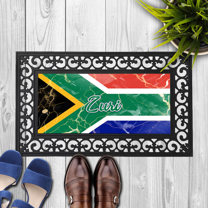 Personalized 18x30 inches Door Mat African Country Flag Series - South Africa Flag