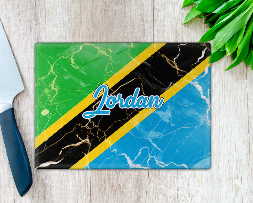 Personalized Cutting Board African Country Flag Series - Tanzania Flag
