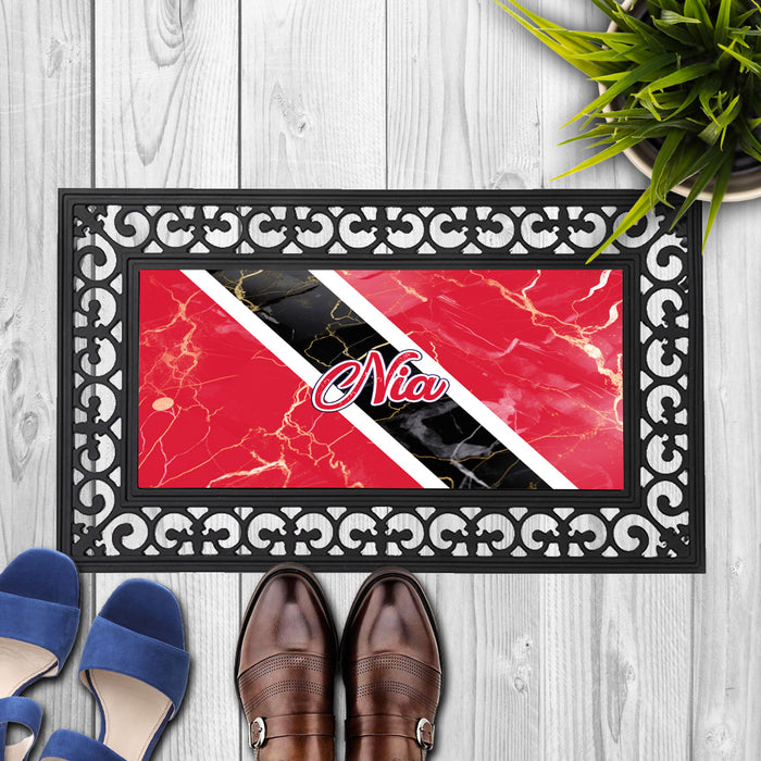 Personalized 18x30 inches Door Mat Flag Series - Trinidad and Tobago Flag