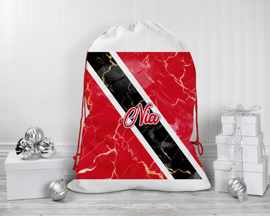 Personalized Reusable Santa Sack Flag Series - Trinidad and Tobago Flag