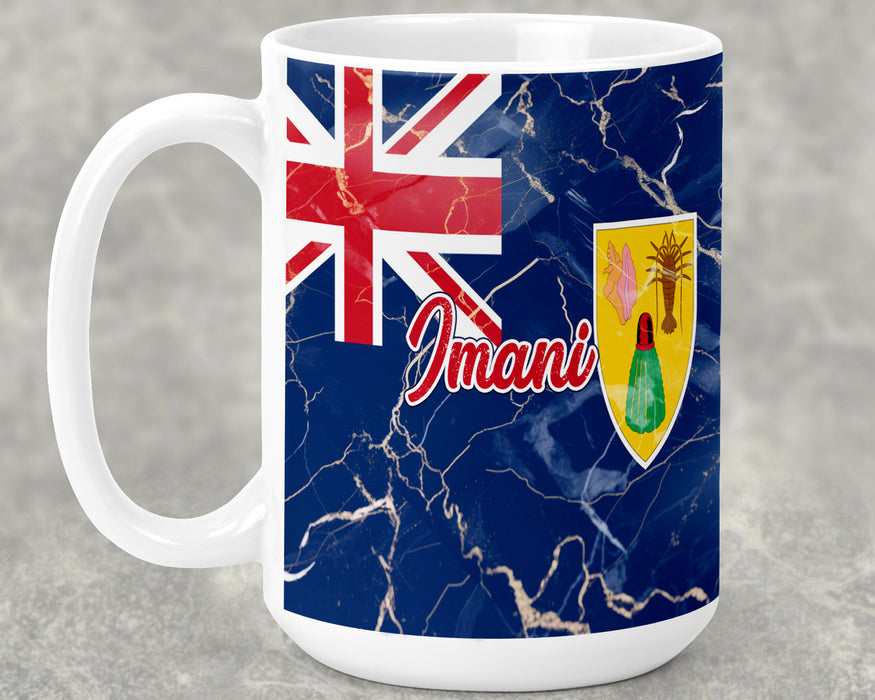 Personalized Ceramic 15oz Mug Country Flag Series - Turks and Caicos Islands Flag