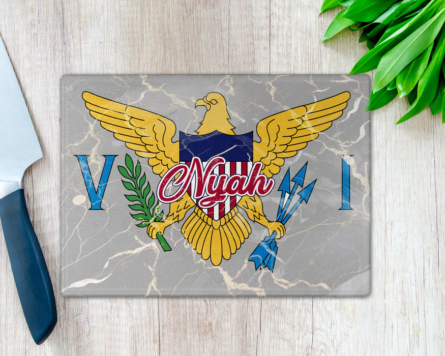 Personalized Cutting Board Country Flag Series - U.S. Virgin Islands Flag