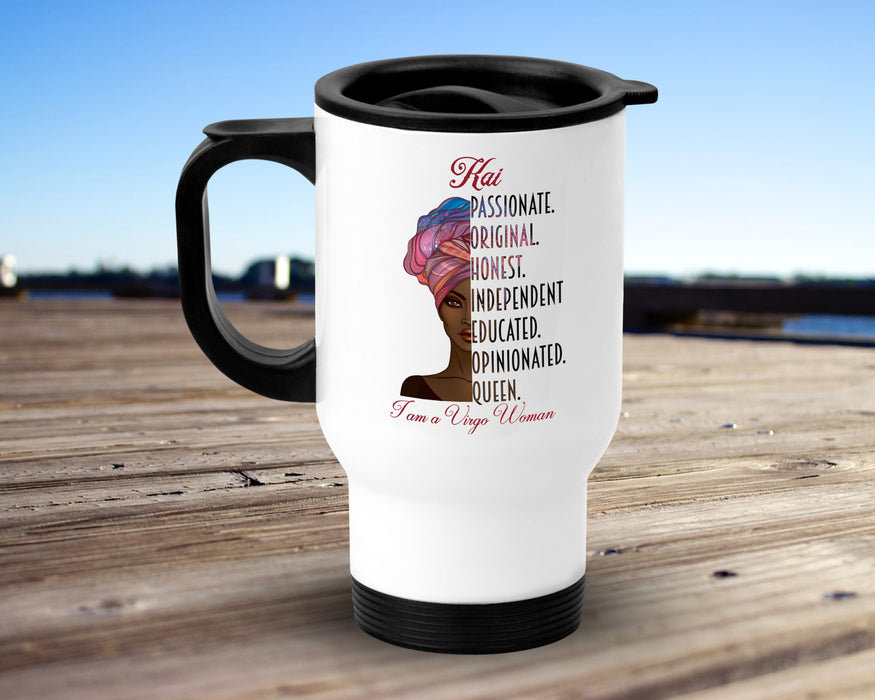 Personalized Virgo Travel Mug