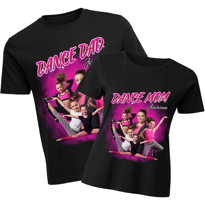 Next Step Dance Custom Dance Mom & Dance Dad Shirts – Personalized Name & 5 Photos